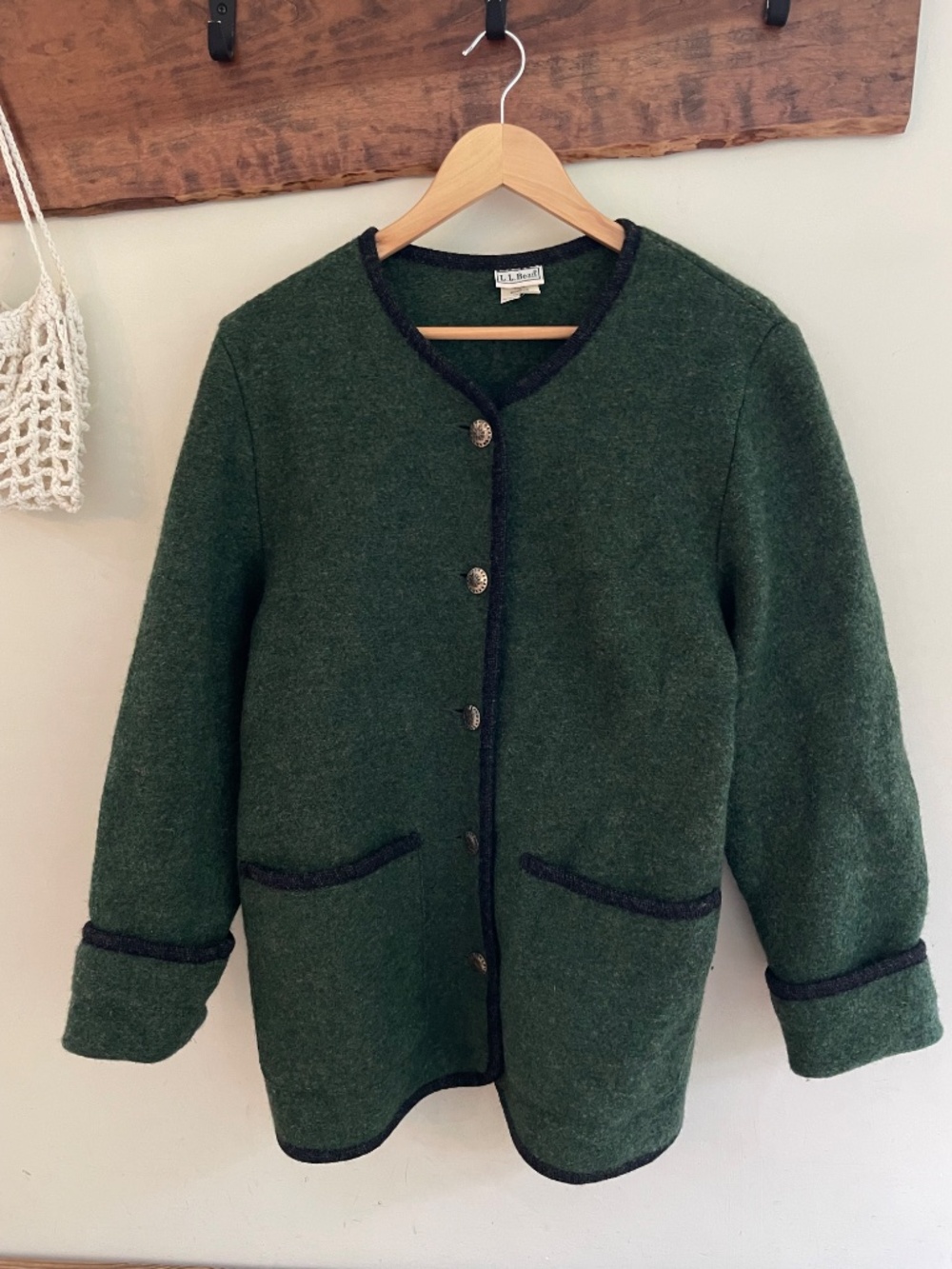 Vintage L.L. Bean Austrian Boiled Wool Coat Jacket